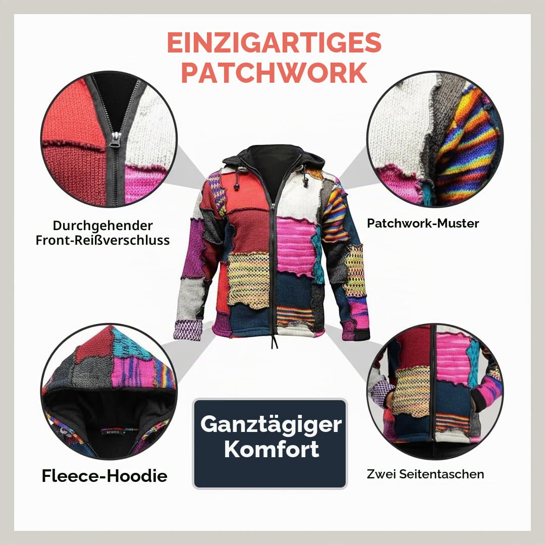 SHOPOHOLIC FASHION Herren Bohemian Hippie-Pullover (1er Pack)
