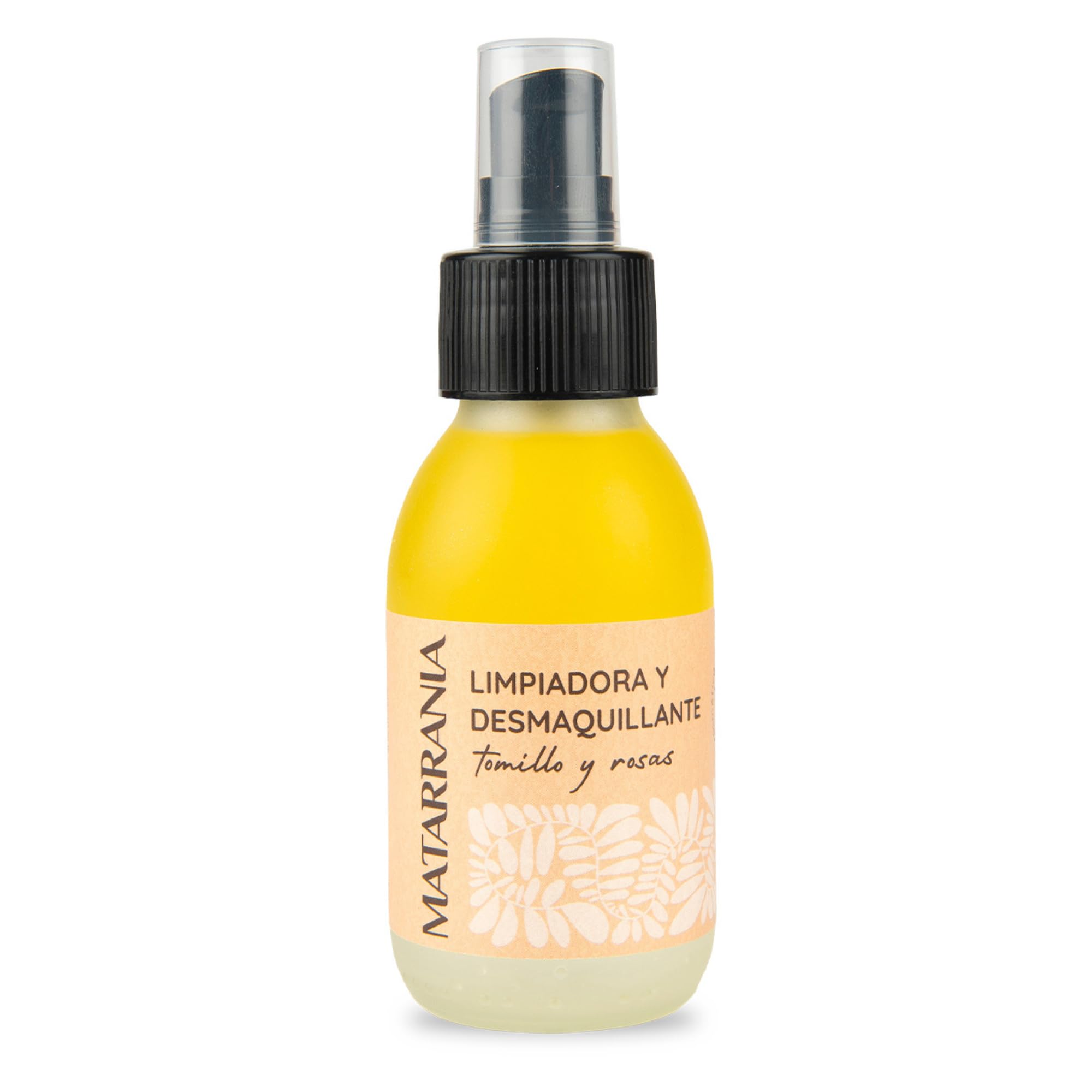 MATARRANIA Limpiadora y Desmaquillante Bifásica Facial 100% Natural y BIO, Aceite Limpiador Facial y Desmaquillante Ojos, Retira Maquillaje Waterproof, Suciedad y Sebo, Doble Limpieza, Piel Sensible