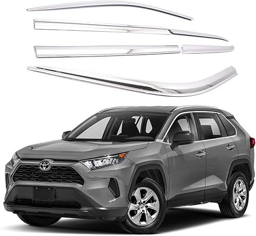 AUTOCLOVER Protectores de Lluvia Adhesivos Visores de Ventana Juego de 6 Piezas para Toyota Rav4 2019 2020 2021 2022 2023 2024 2025  Deflectores de