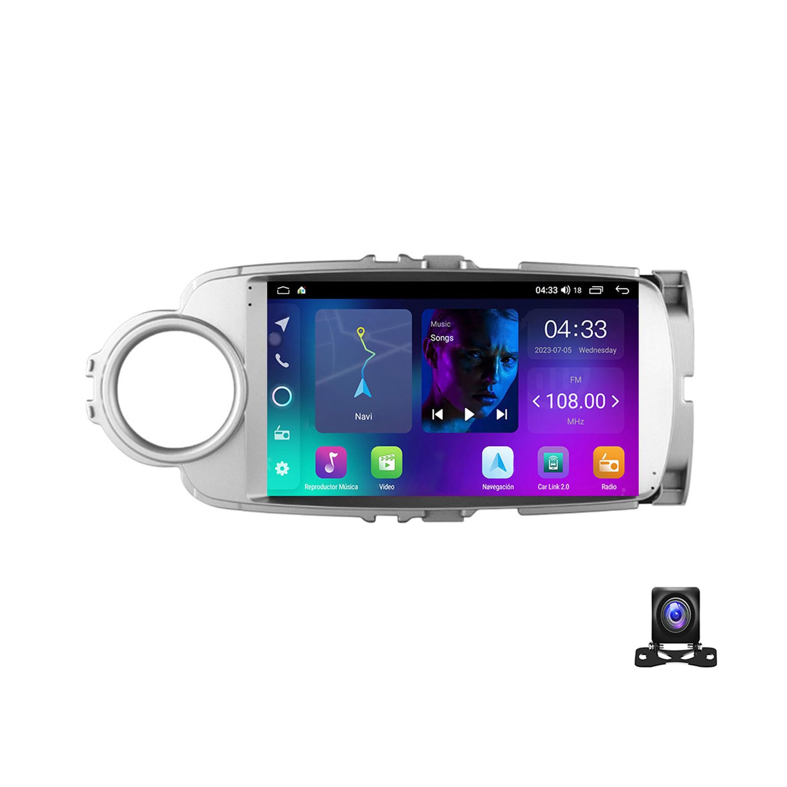 Carplay sans fil autoradio pour Toyota Yaris : remplacez votre ancienne radio par le 9"