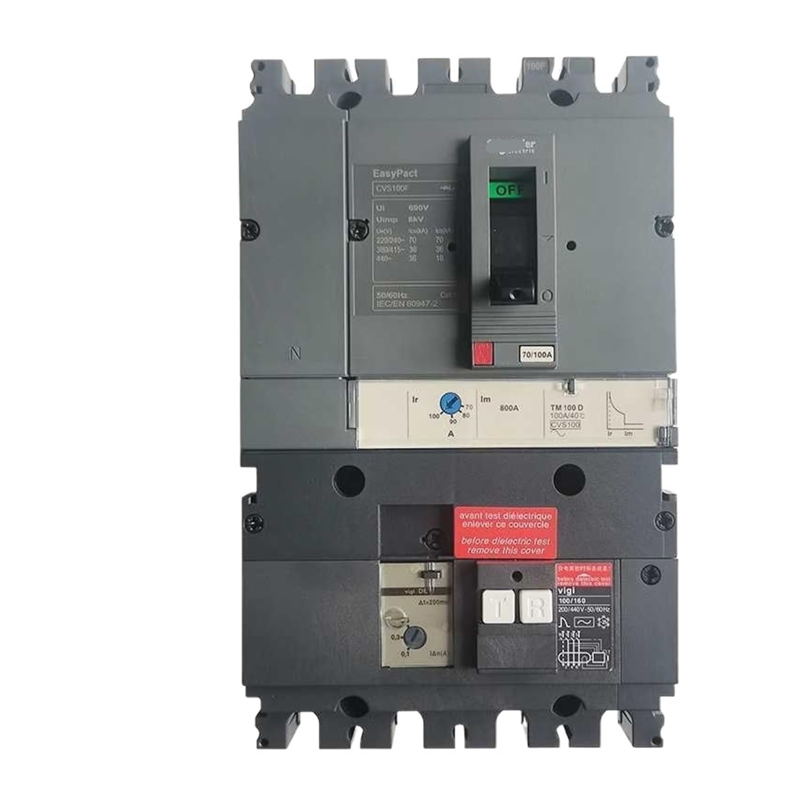 Disjoncteur boîtier moulé CVS 4P pour éviter les pannes de courant