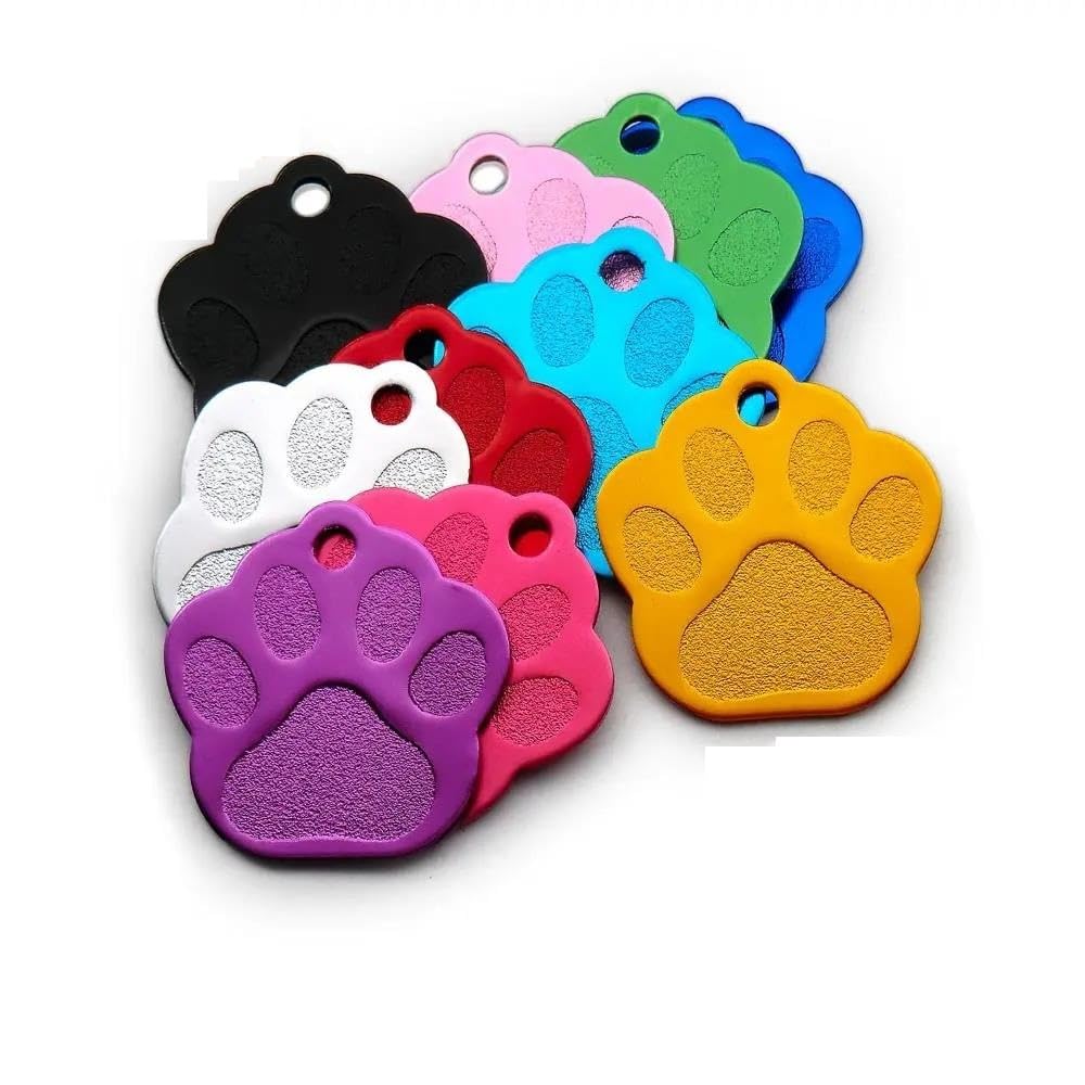 100 Pezzi In Alluminio Personalizzato Targhetta Identificativa Per Animali Domestici Ciondolo Targhetta Identificativa Vuota Per Animali Domestici Incisione Per Cani Gatto Targhetta Fai Da Te T
