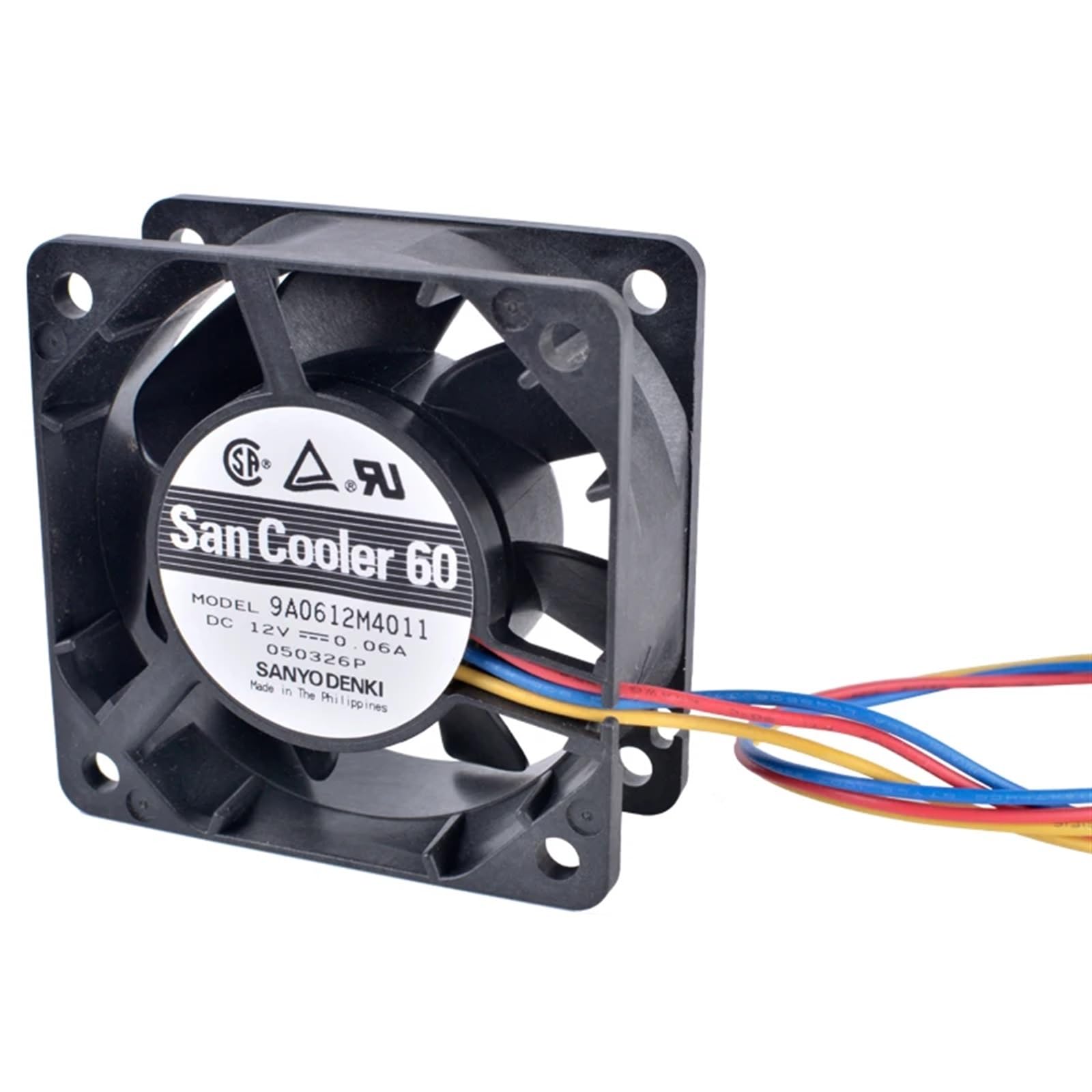 9A0612M4011 Ventola di Raffreddamento silenziosa con Doppio Cuscinetto a Sfera a 3 Fili, 6 cm 60 mm 6025 60x60x25 mm 12 V 0,06 A