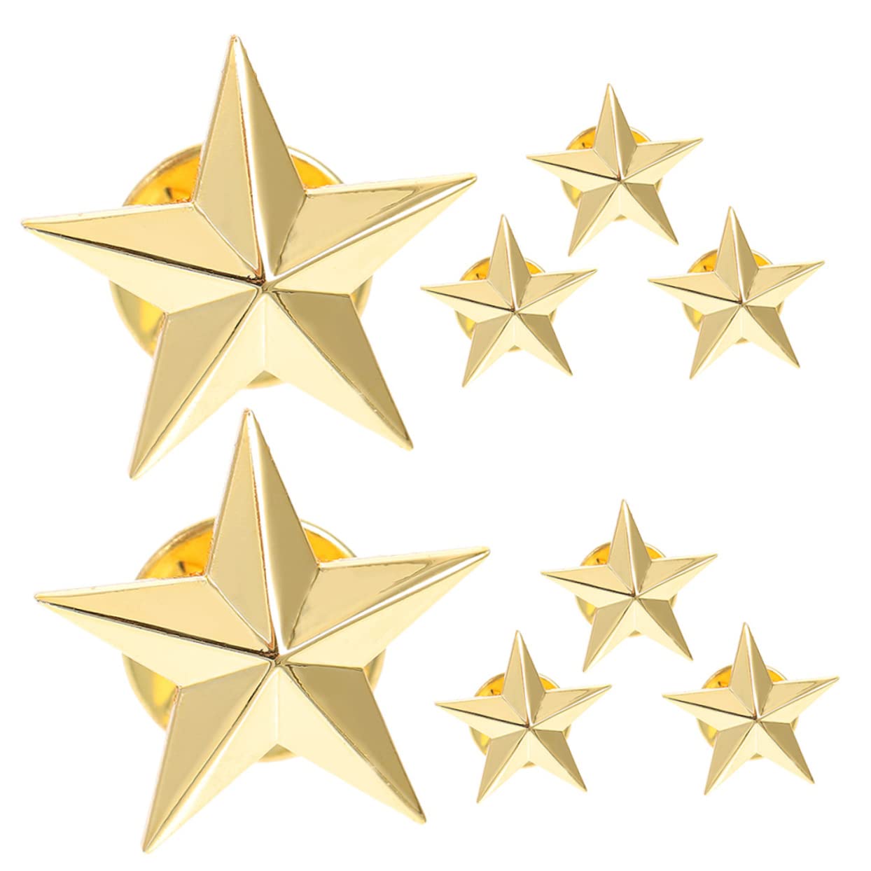 Pentagramm Abzeichen Sternnadeln Rückennadel Schalbrosche Sowjetische Abzeichen Veteranentag Sternnadel Dekorative Brosche Clip Sternbrosche Nadel Für Die Rückseite
