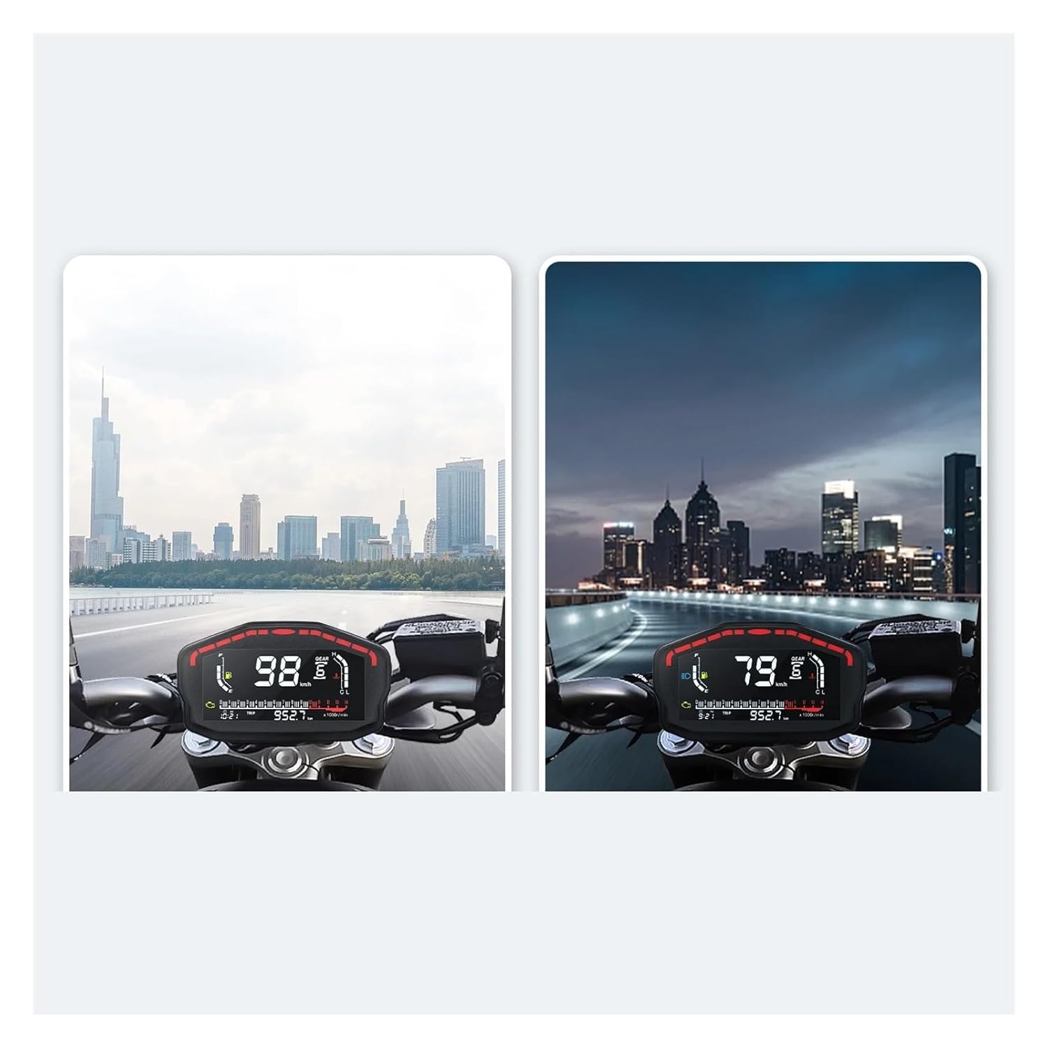 オートバイ用デジタルダッシュパネル ユニバーサルスピード