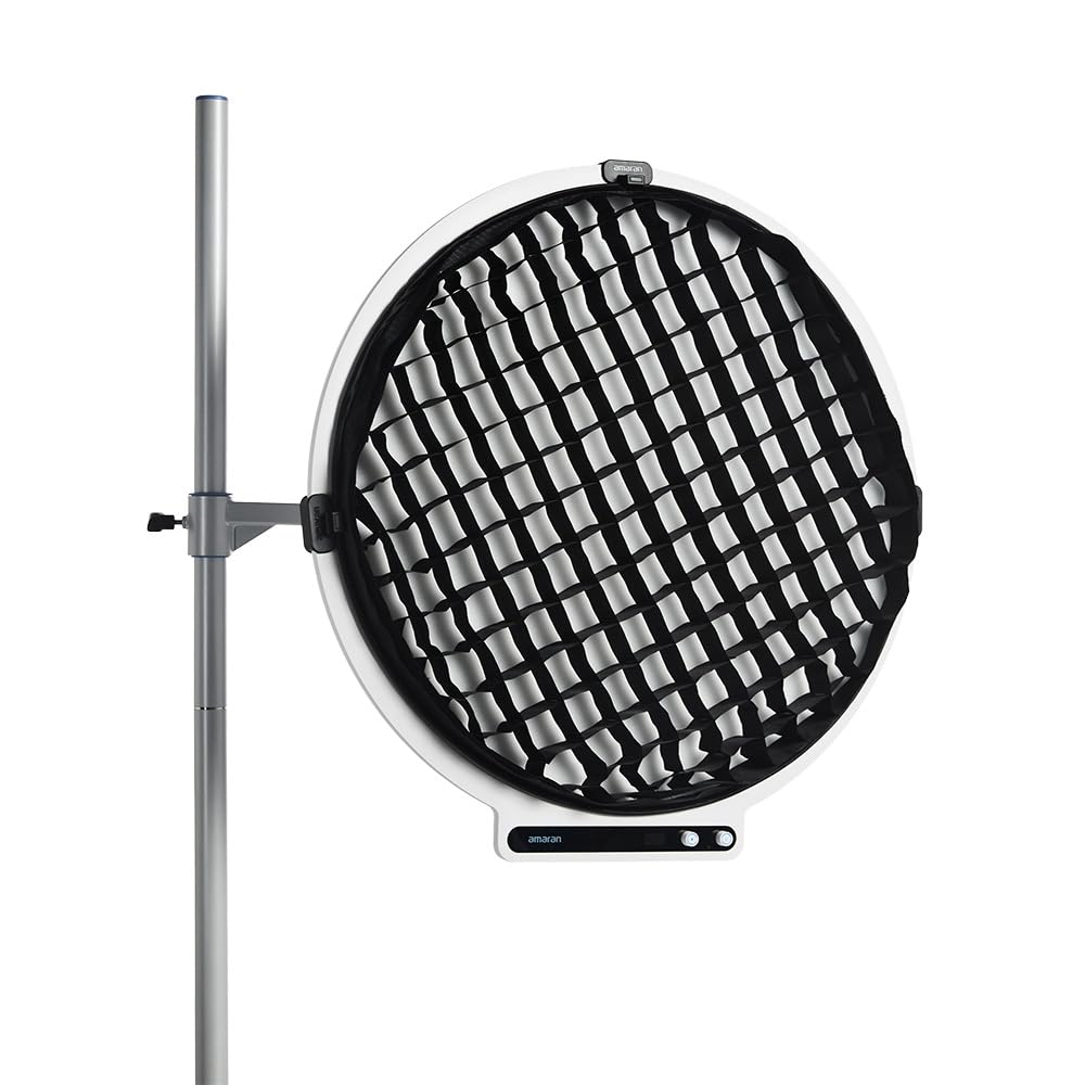 amaran Verge Max Lichtgitter – 45° Stoffgitter für weiches, gerichtetes Licht – Clip-On, faltbar für Verge Max Panel – Reduziert Streulicht, verstärkt den Kontrast