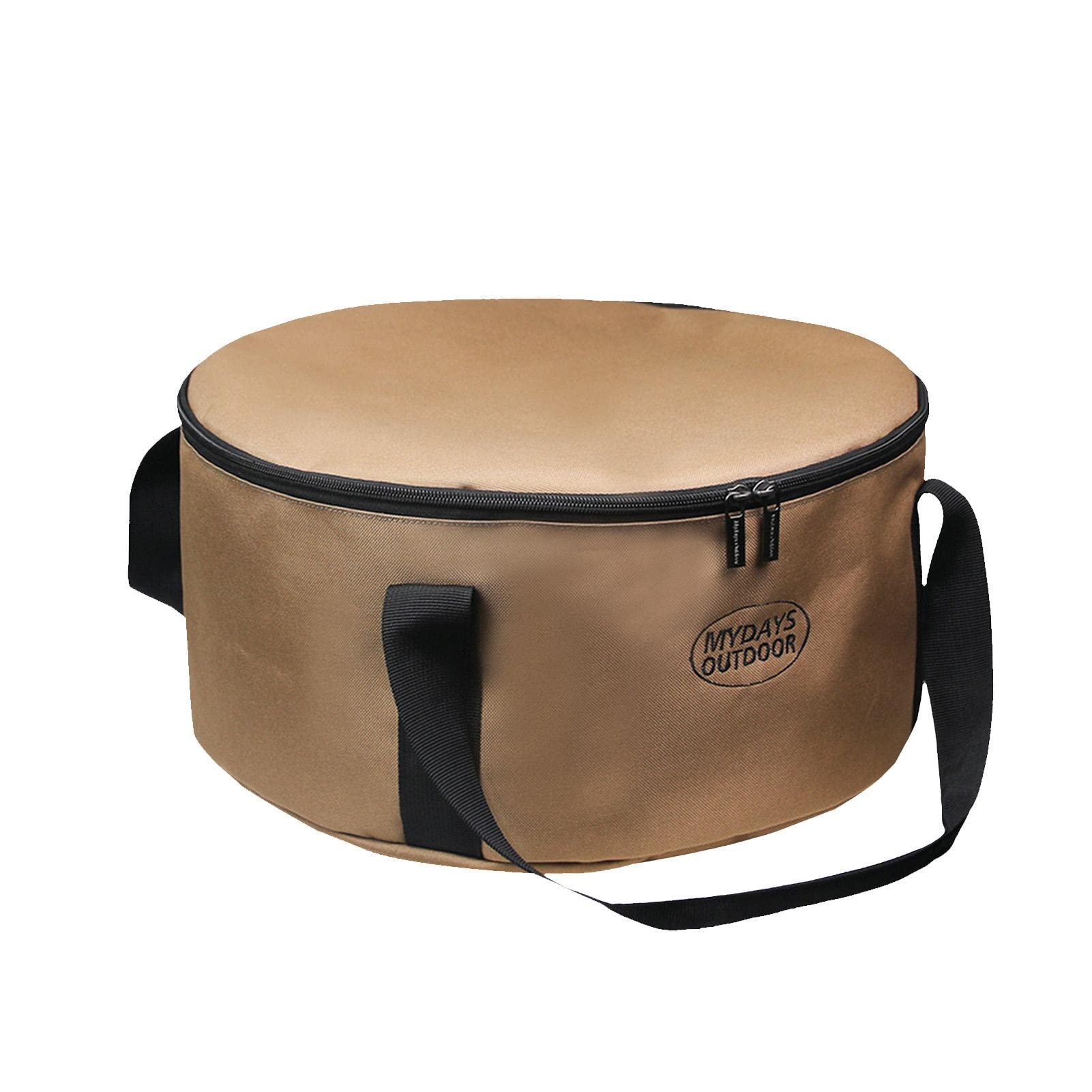 Yajimsa Camping Storage Organizer | Cooking Utensils Organizer Travel Bag | Round Pouch for BBQ Camp Cookware Kitchen Kit — image 1