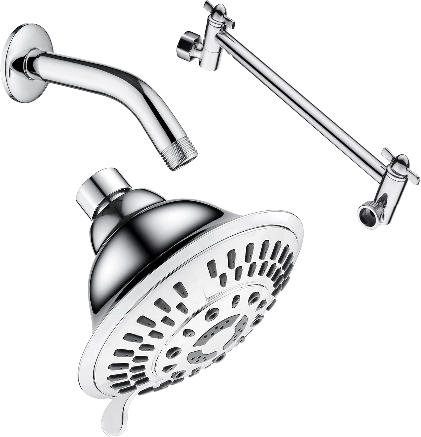 BRIGHT SHOWERS 5 Spray Setting Fixed Shower head High Pressure Rain