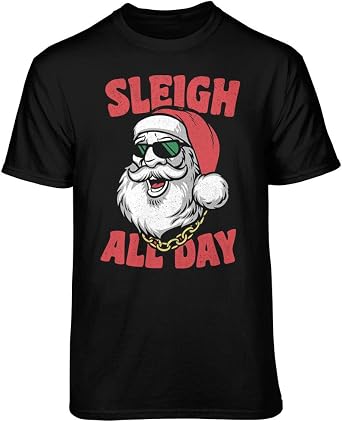 Teelocity Sleigh All Day Graphic T-Shirt