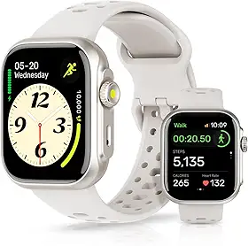 Relogio Smartwatch Feminino com GPS, Alexa Built-in, à prova d'água 3ATM natação, Relogio Masculino, Relógio inteligente para esportes ao ar livre, Chamadas Bluetooth, Notificações, Smartwatch