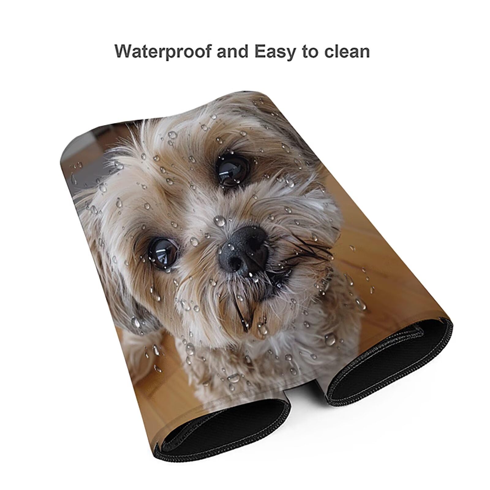 Perro Alfombrilla Ratón Gaming XXL 1500x800 mm, Alfombrilla Gaming Amarillo Mousepad con Base de Goma Antideslizante Impermeable Desk Mat para Teclado y Raton Accesorios Gaming, Regalos de Hombre 1-Z