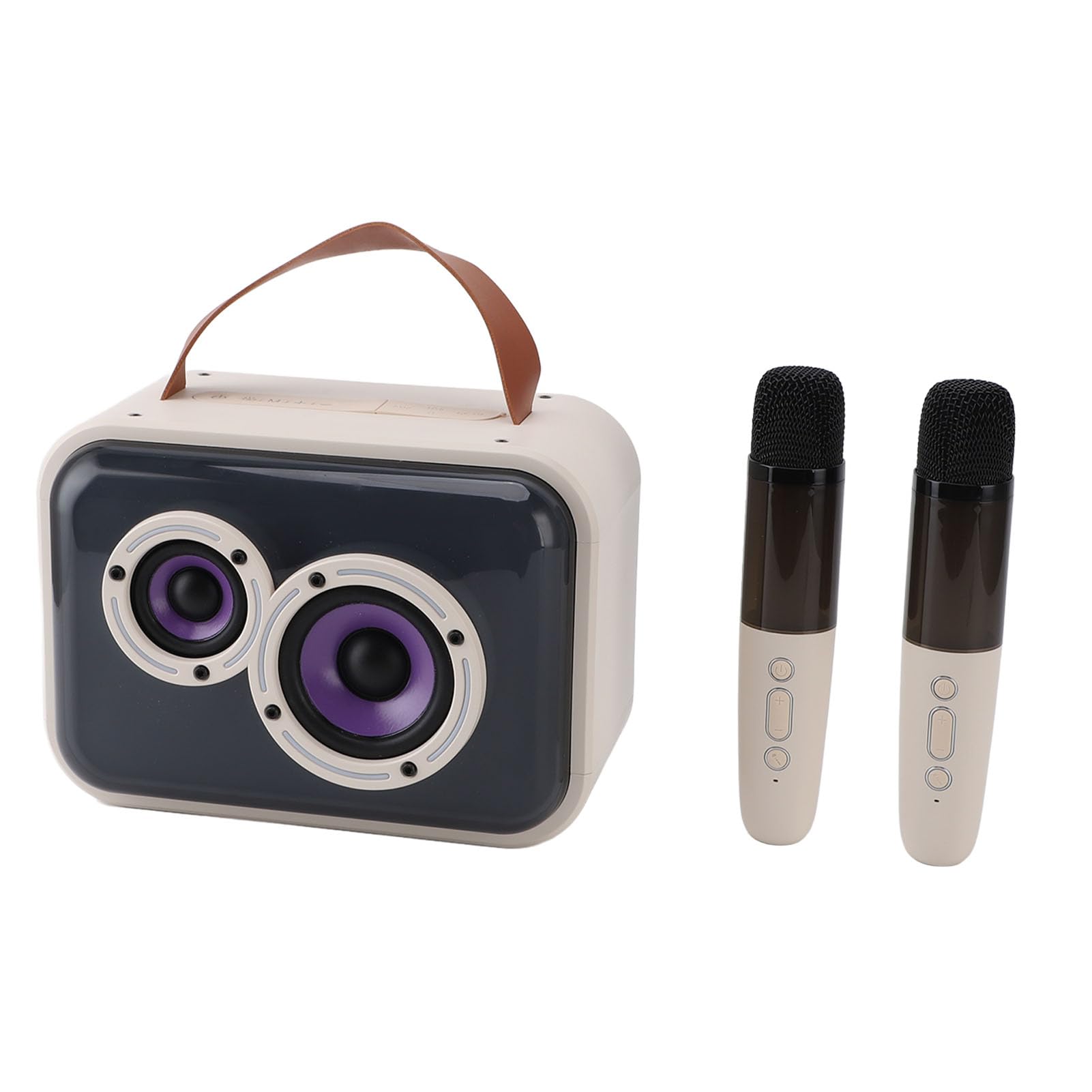 Hidyliu Macchina per Karaoke con Microfono per Bambini Portatile con Luci Colorate Bluetooth Senza Fili per Feste e Riunioni