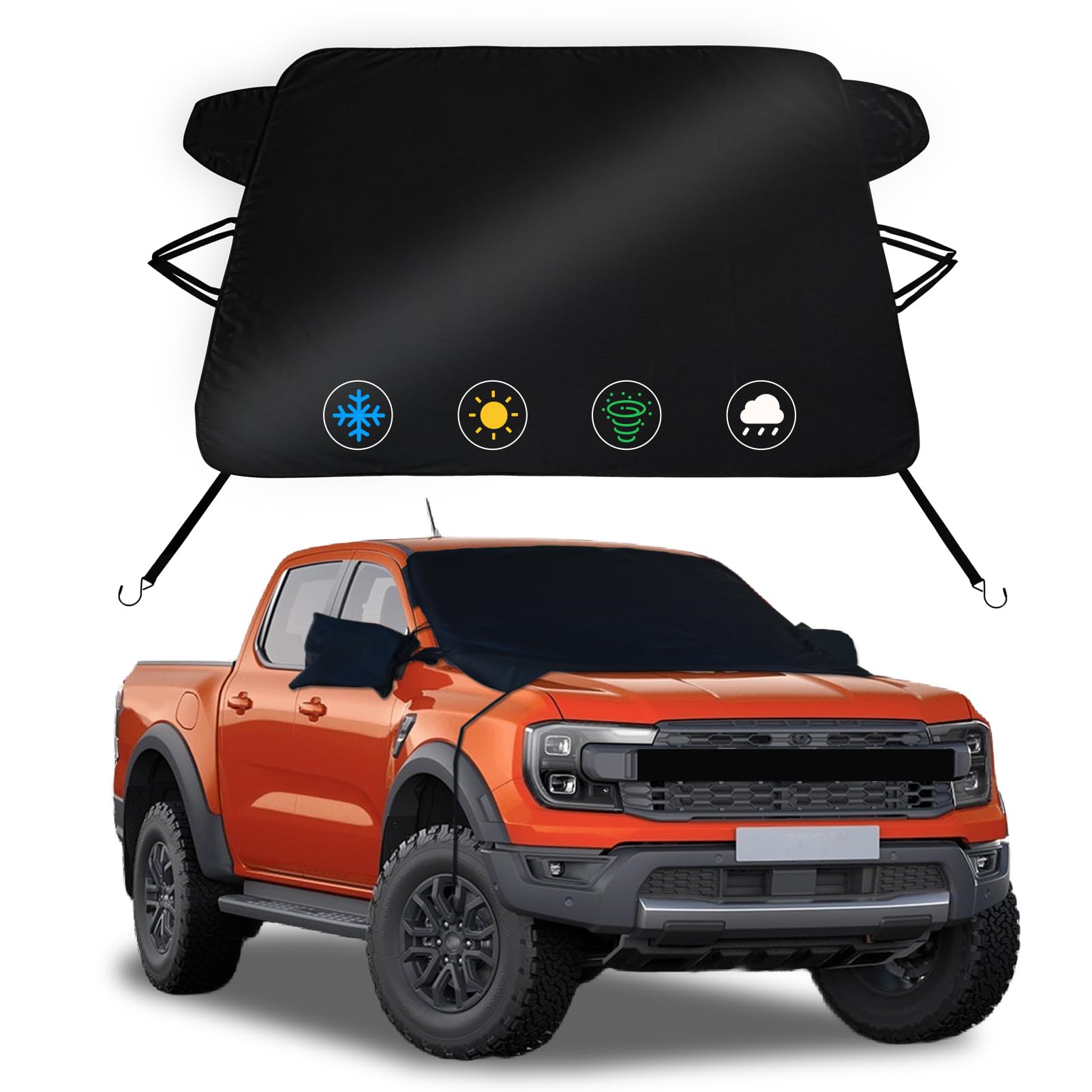 Windshield Snow Cover for Ice and Snow for Ford Ranger 2021-2026 for Winter