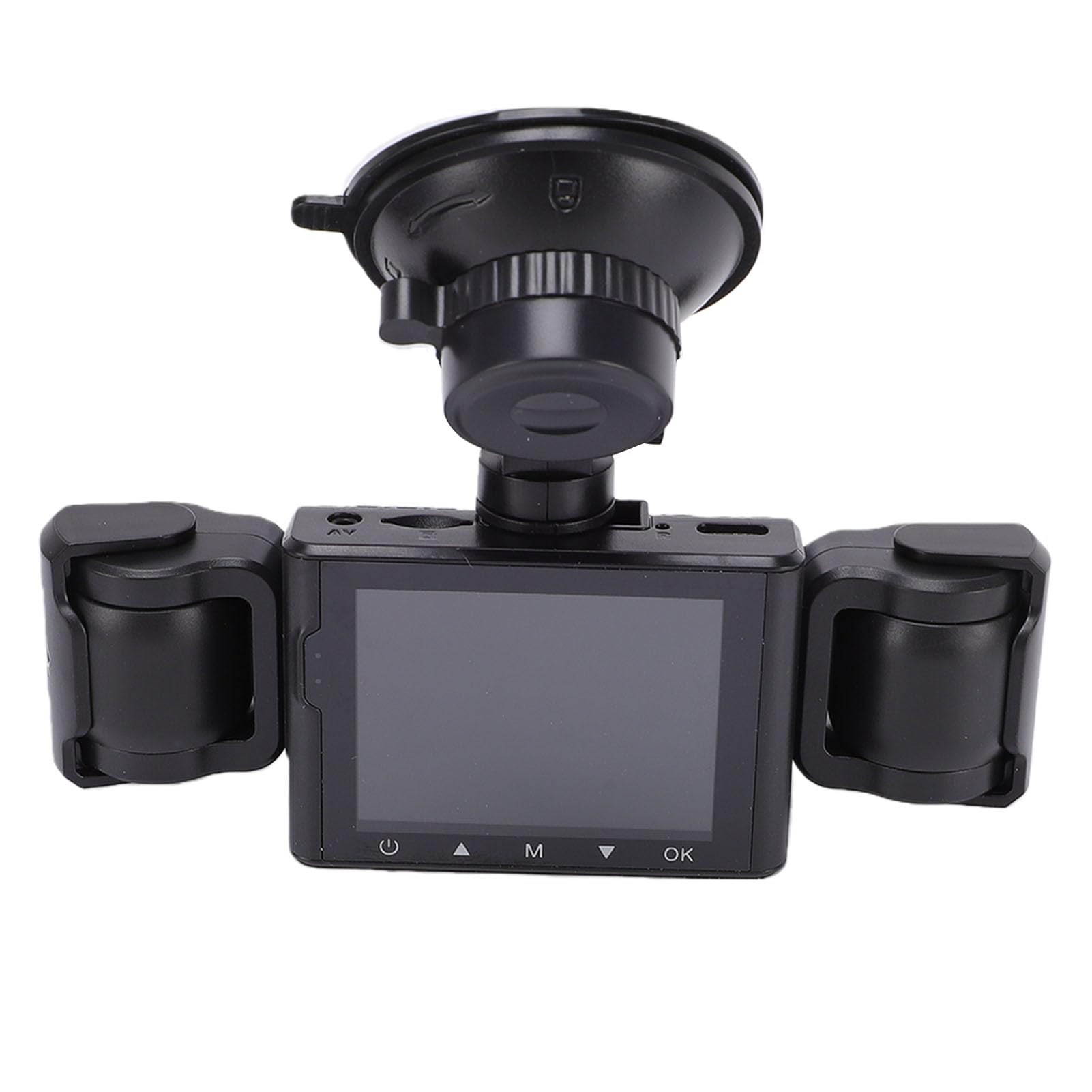Cryfokt 4 Channel Dash Camera for Complete Vehicle Monitoring | Copertura a 360 gradi, chiarezza in condizioni di scarsa illuminazione, batteria integrata, supporta memoria da 64 GB