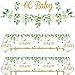 Greenery Baby Shower Banner Eucalyptus Leaves Oh Baby Tablecloth for Kids Green Eucalyptus Sign Welcome Oh Baby Table Cover Welcome Baby Shower Eucalyptus Birthday Gender Neutral Party Decoration