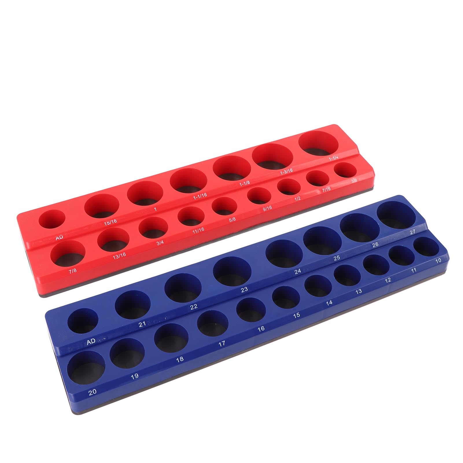 Generic Set di Bussole Magnetiche da 1/2 Pollice – Doppio SAE e Supporto per Bussole con Forte Magnete, Vassoio Portautensili Compatto per Officina, Garage o Riparazioni Domestiche