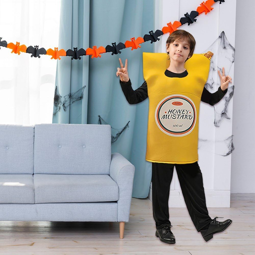 Zabawny kostium z sosem musztardowym ATO na Halloween, ubrania do odgrywania ról, kostium cosplay dla chłopca dziewczynki