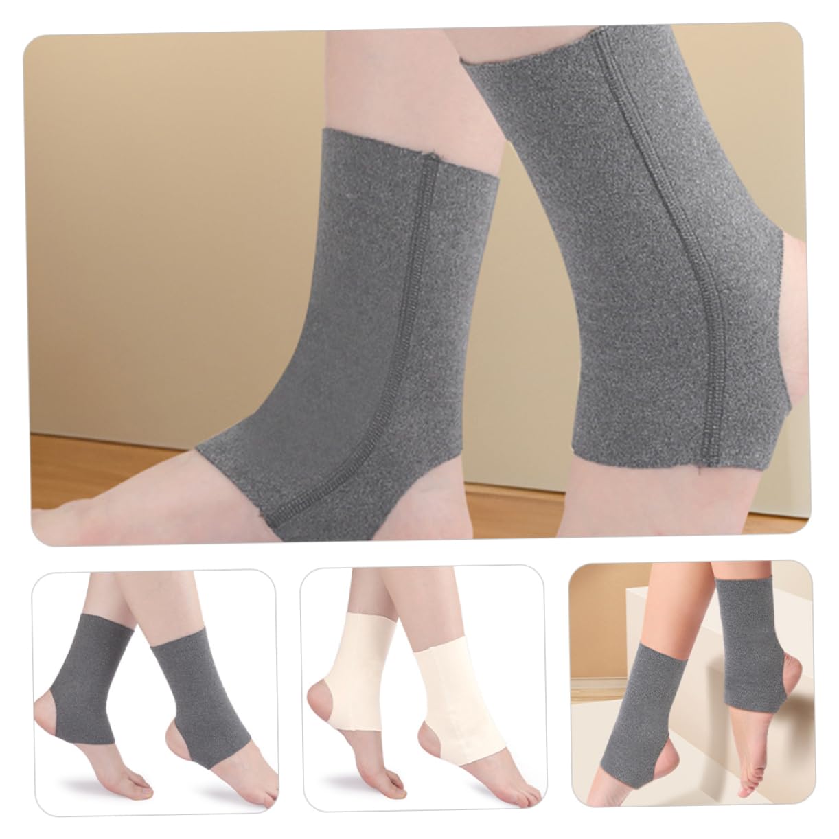 Mikinona Ankle Braces Socks Compression Ankle Guards Sleeves 2 Pairs Sports Ankle Protect