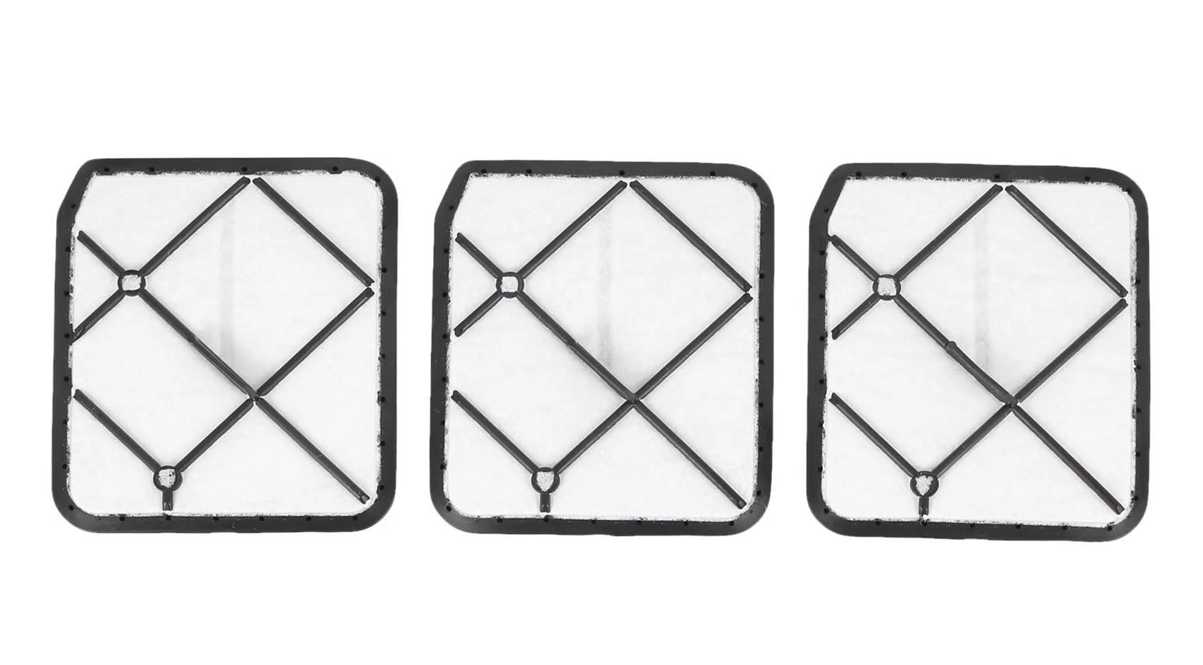 Filtro de aire compatible con cortacésped 37, 38, 42, 44, 370, 380, 440, 6120025BR, 3 uds.