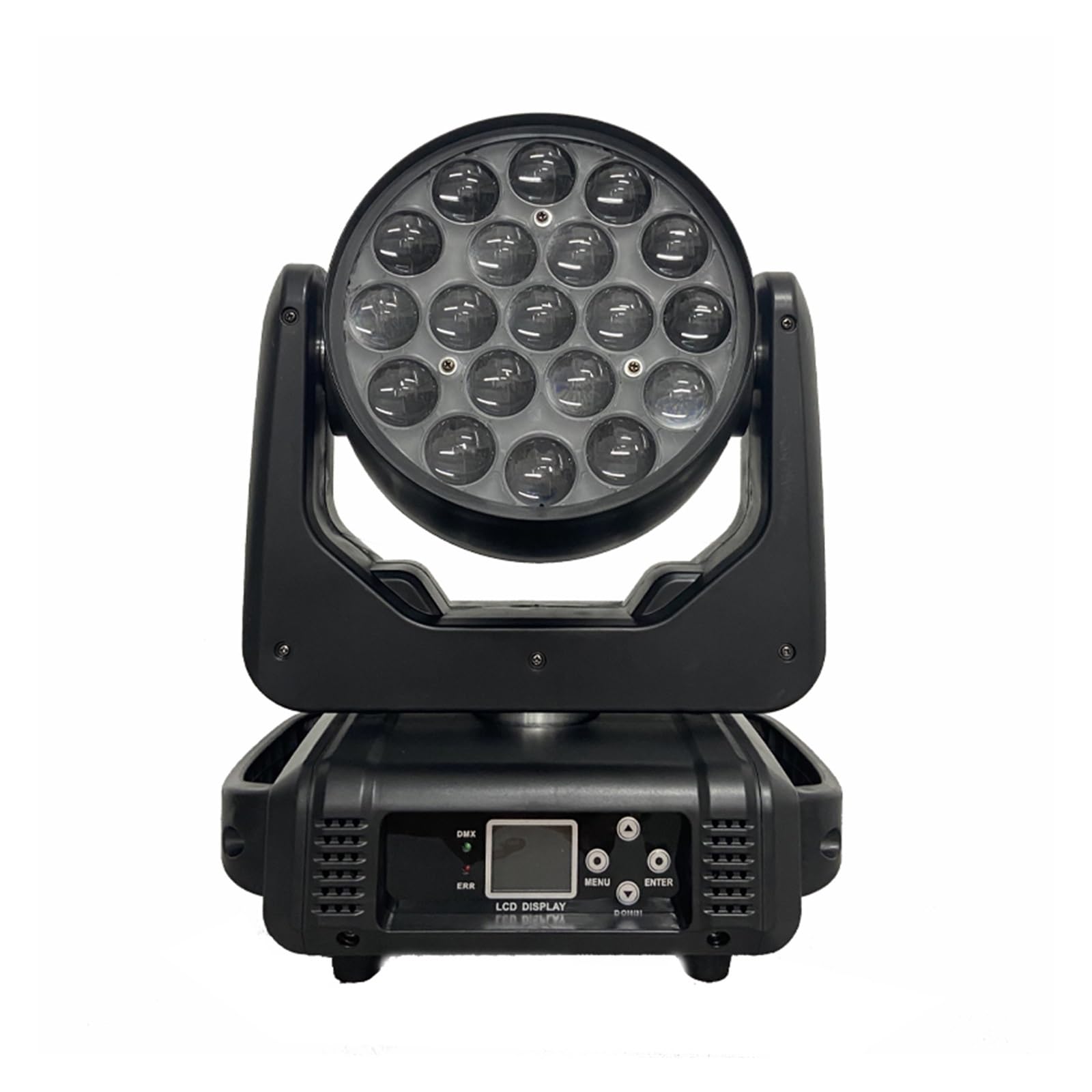 Oświetlenie Sceniczne, Reflektor LED z ruchomą głowicą 4-w-1 19x15W RGBW Zoom oświetlenie DXM nadaje się do DJ Disco Bar Party Christmas Stage Lighting Equipment