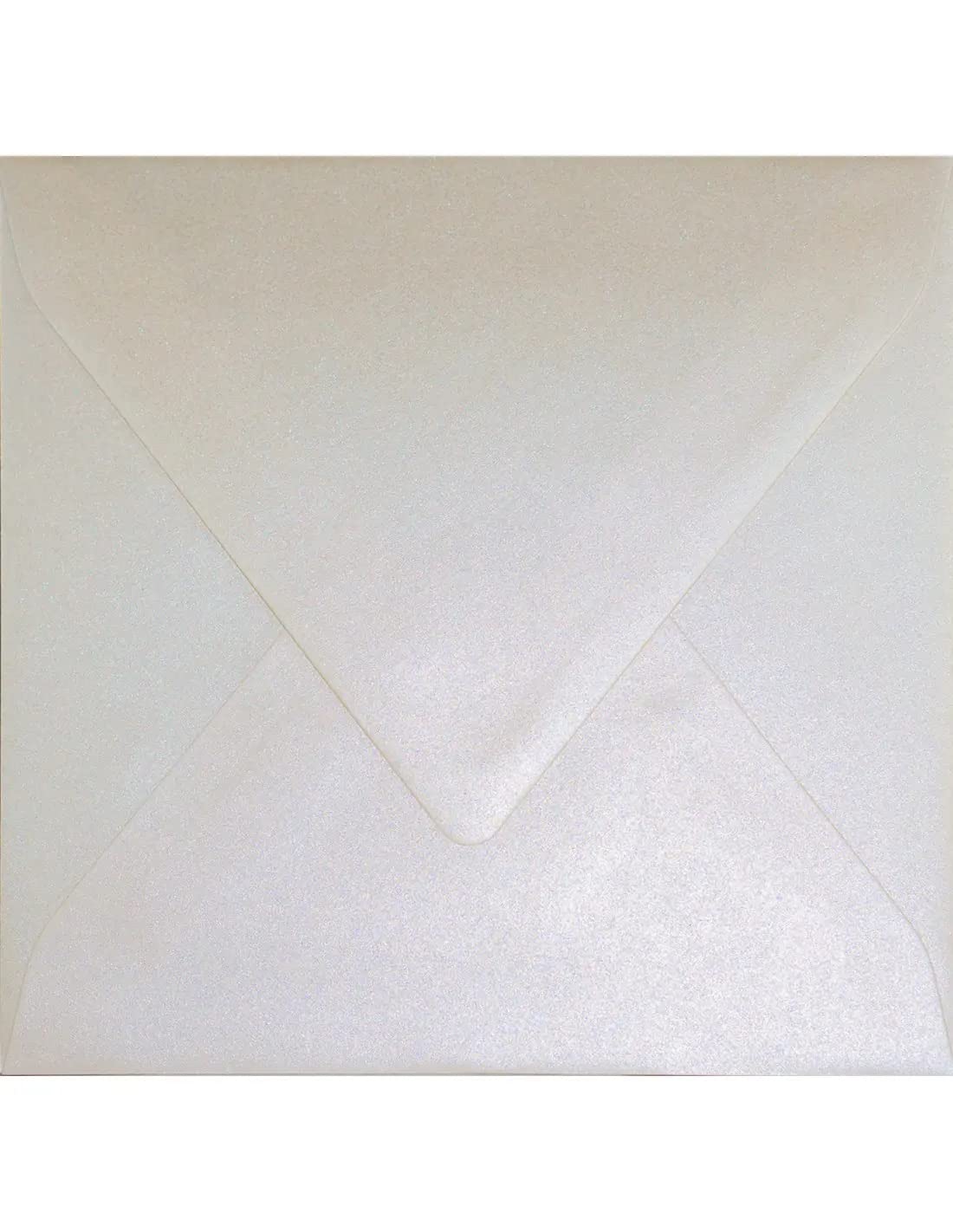 Netuno 25 Square Cream Pearlescent envelopes DIN K4 155x155mm 6.10x6.10″ 110gsm Sirio Pearl Oyster Shell gummed Pointed Flap no Window for Wedding Invitations Birthday Greeting Cards menu Christmas