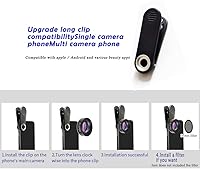 Vista 8 de Lente macro del teléfono celular de 1.181-4.724 in, para iPad, iPhone, Samsung, Android, Pixel, lente macro del teléfono