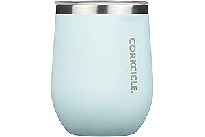 Corkcicle Insulated Wine Tumblers with Lids: Keep Drinks Cold for 9+ Hours...