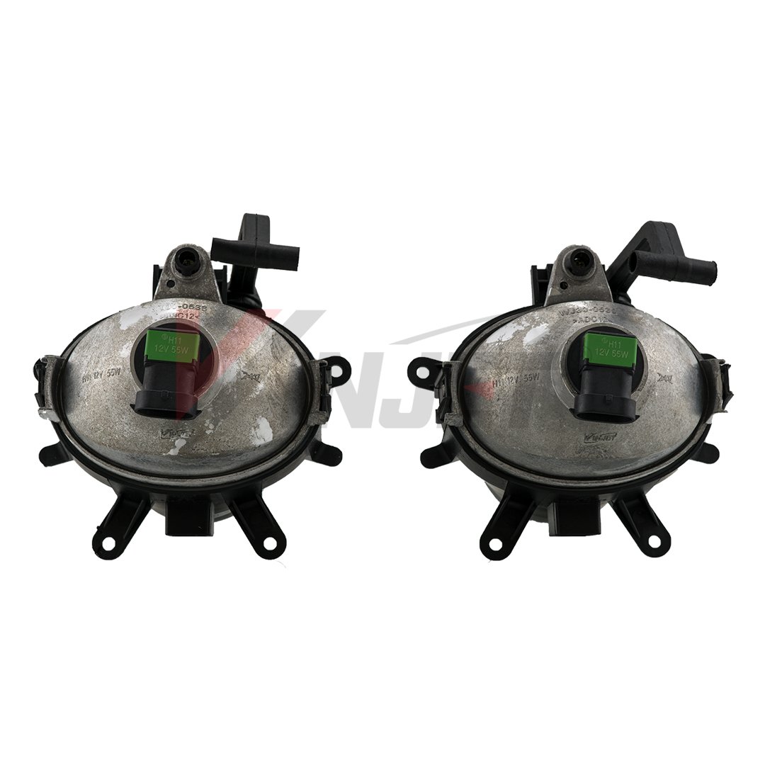 Winjet WJ30-0536-09 Fog Lights Replacement Pair RH LH for 2002-2005 3 Series E46 Sedan Wagon 330i 330Xi 325i 325Xi 325i Wagon 325Xi Wagon W/O MTech - Clear