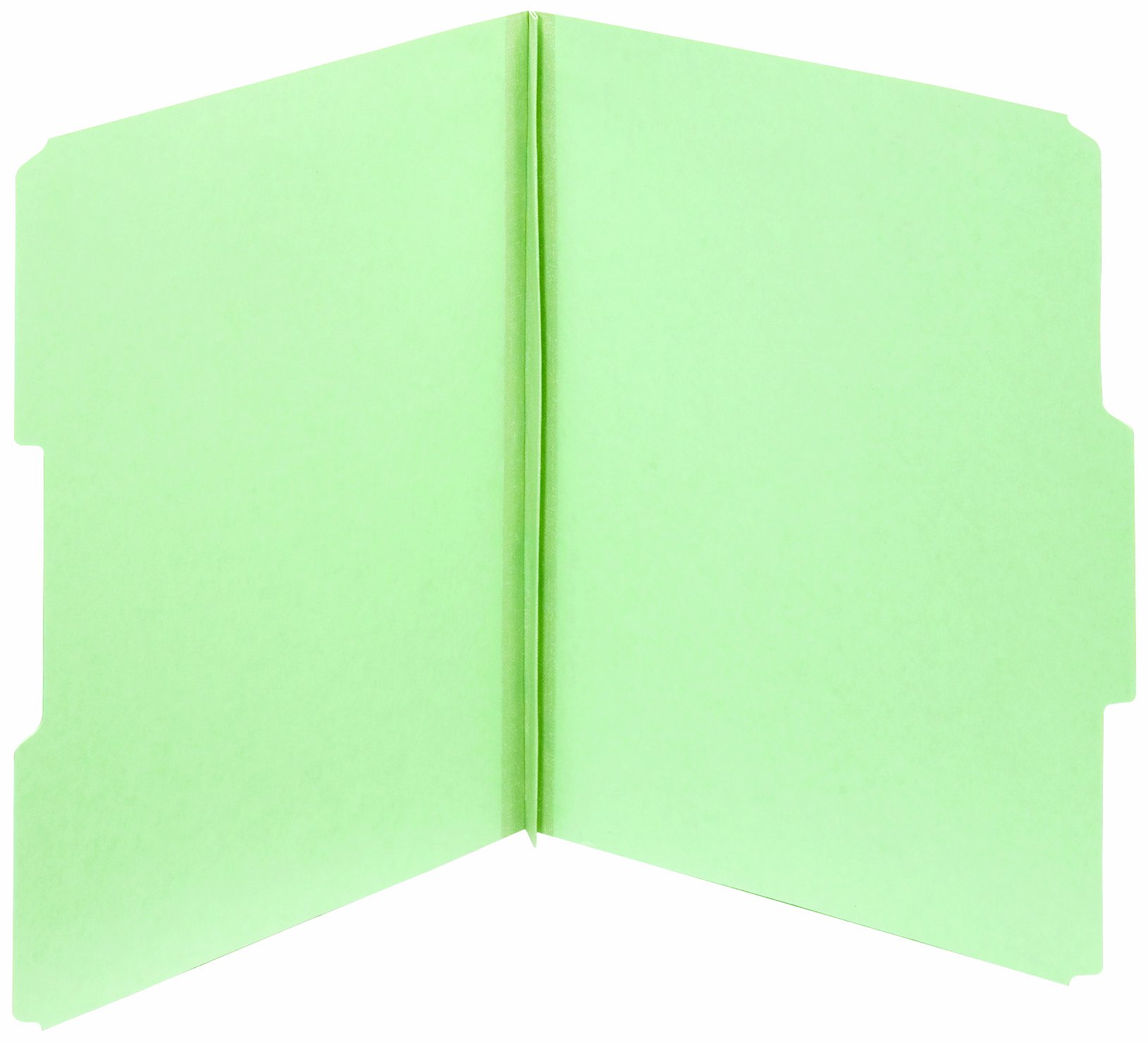 Globe-Weis Globe Weis Globe-Weis/Pendaflex Pressboard File Folders, 2-Inch Expansion, 1/3 Cut Tab, Letter Size, Light Green, 25-Count (23234)
