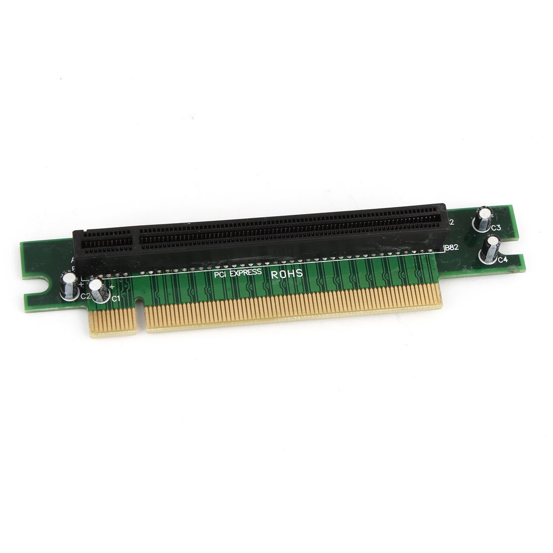 ZHuidjoPCI Express PCI-e 16x Angle Riser Extender Card for PC Computer (SN: 067 393 187 8a1 628)