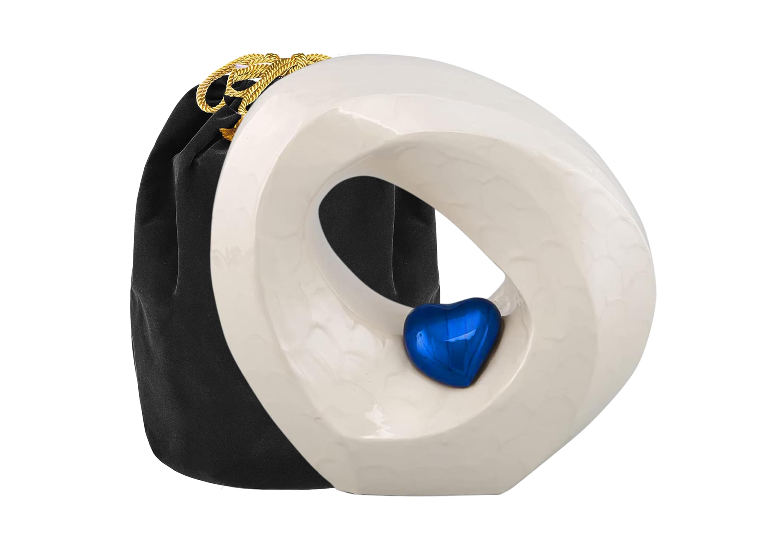 Photo 1 of Urns of Dignity Passage of Heaven Adult Cremation Urns for Human Ashes - Decorative Urns,Urns for Human Ashes Female & Male,Urns for Ashes Men & Women,Funeral Urn (Adult Non-Customize, White Blue)