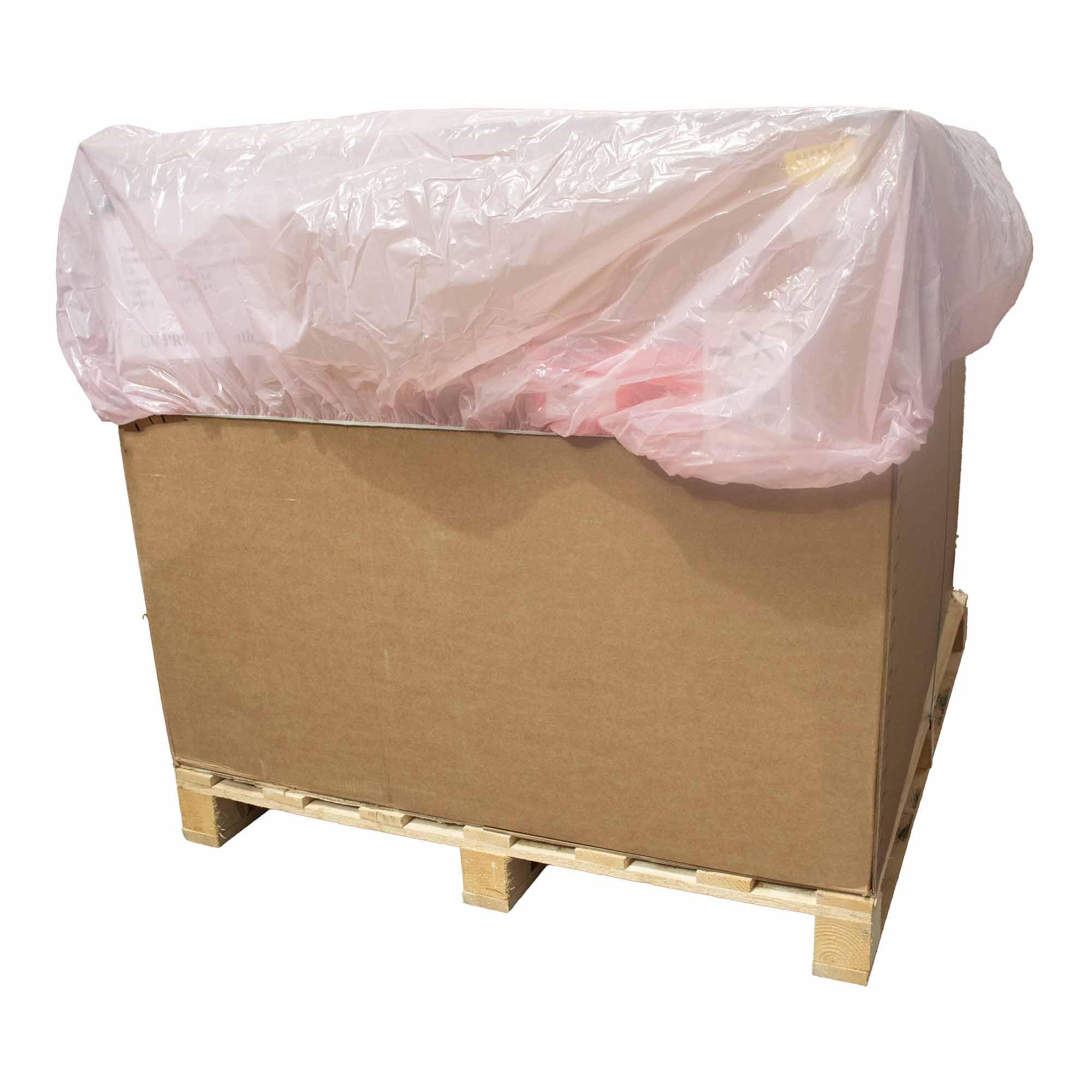 ITP Packaging Elasticated Standard Pallet Covers Pack of 10 Reusable PINK Waterproof Pallets Cover/Topper Suitable For Standard 1000x1200mm to Protect from Dust, Dirt & Rain