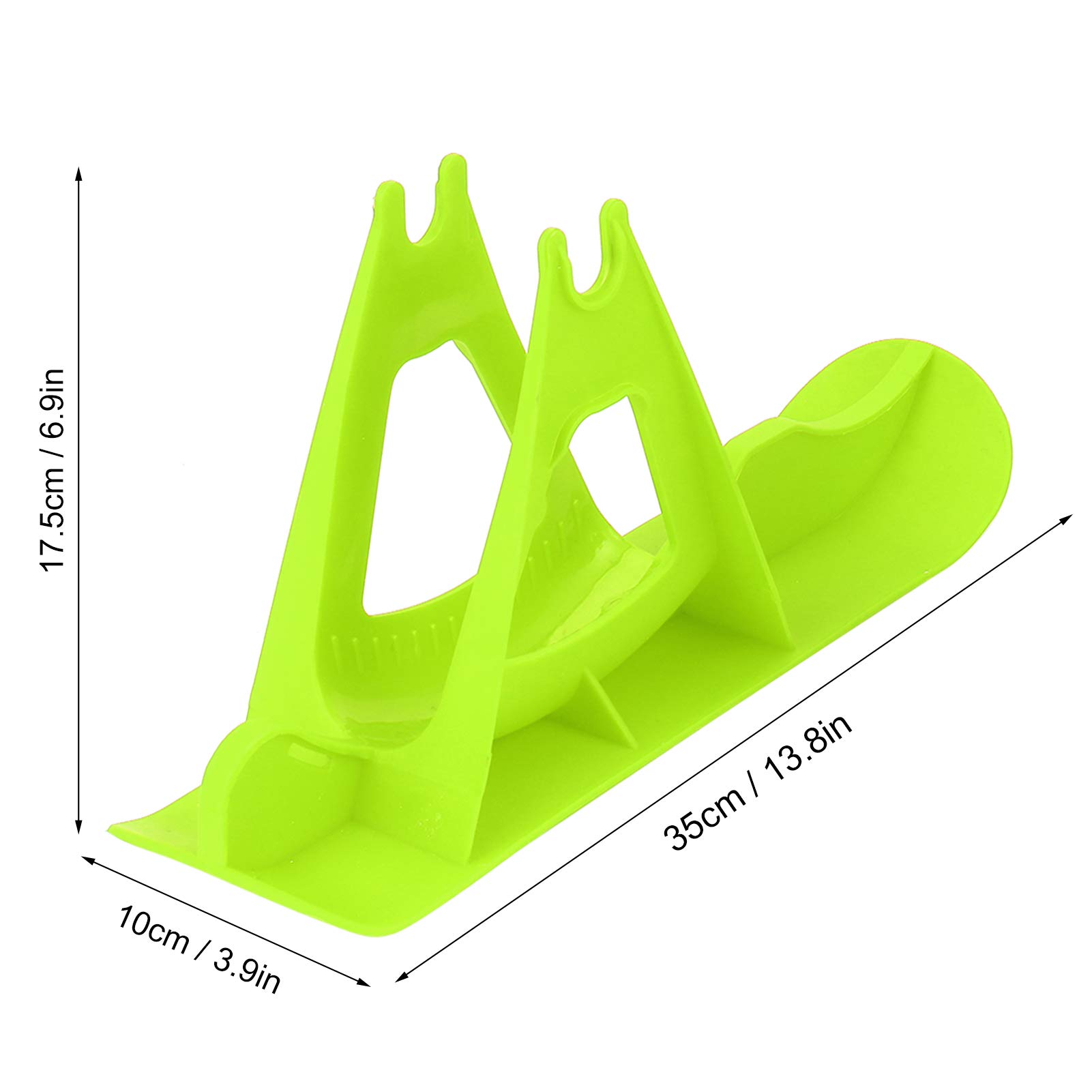 Balanced Car Snowboard Skiing Board, Plastic Children's Balanced Skis Fun Kids Snowboard Sledge Balanced for Children (Green)