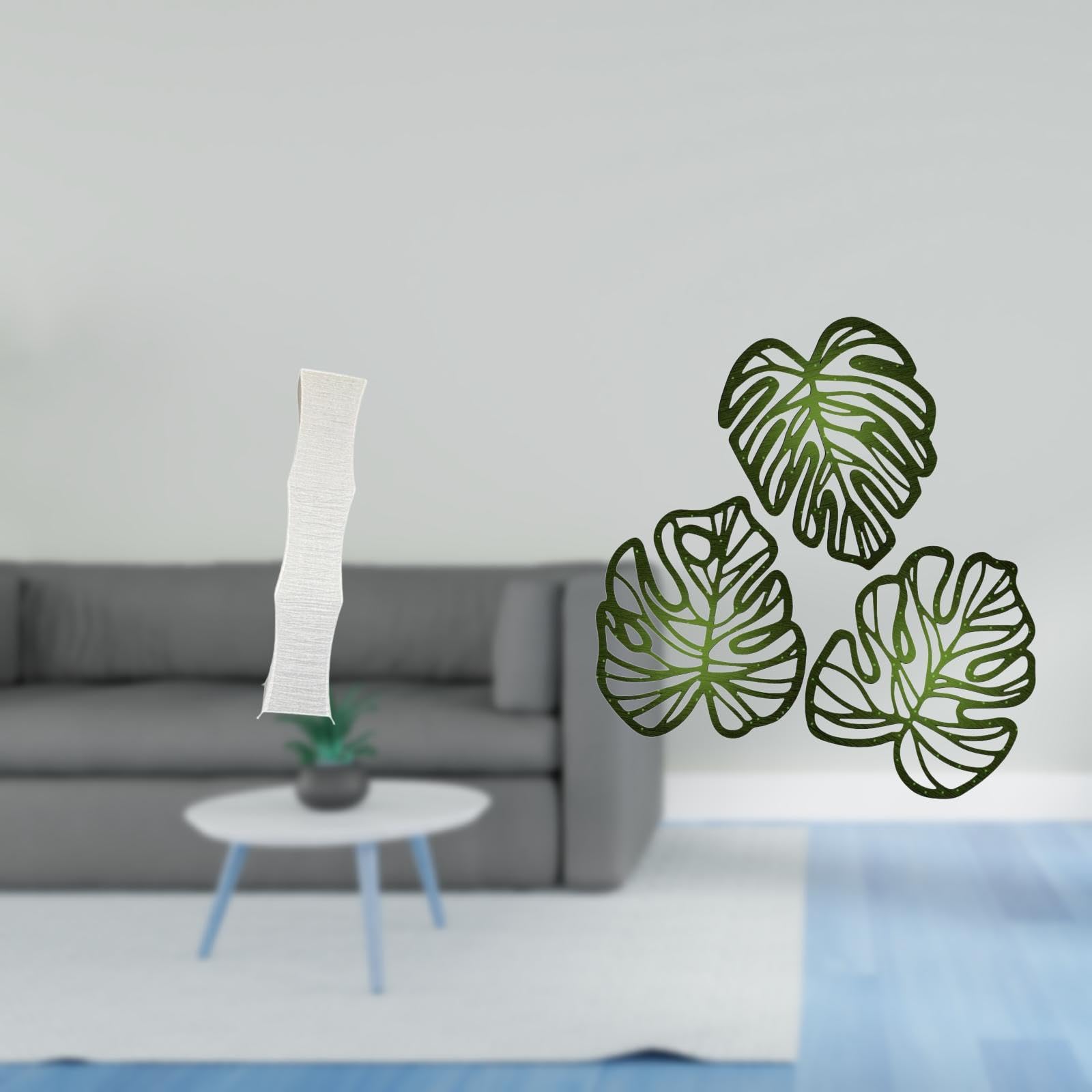Enakshi® Living Room Standing Lamp Shade with Palm Leaves Wood Wall Decor Creative Tropical Jungle Ornament for Bed Bathroom TV Background|Home & Garden | Lamps, Lighting & Ceiling Fans | Lamp Shades-image-32