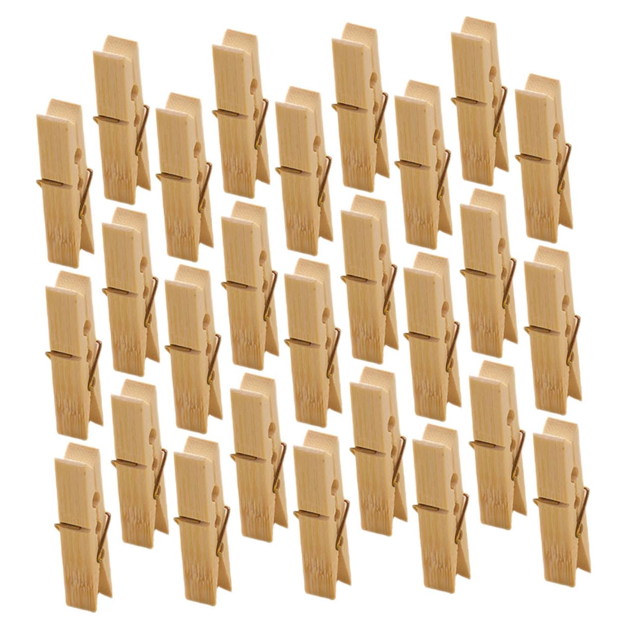 Veemoon 100pezzi Mollette Da Bucato in Legno Robuste Morsetti Per Trapunte Antivento Clip Per Mollette Da Bucato Multiuso Per Vestiti Gonne Sciarpe e Cappelli