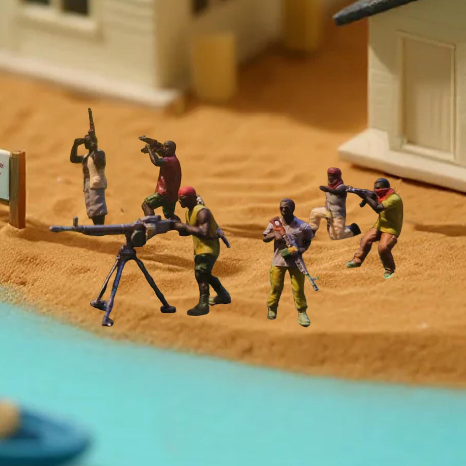 Miniature Resina 1:64 Per Giochi Di Ruolo,Senza barca