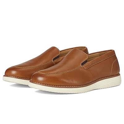 Johnston & Murphy Kids Upton Venetian (Little Kid/Big Kid) Boys Shoes Tan Full Grain