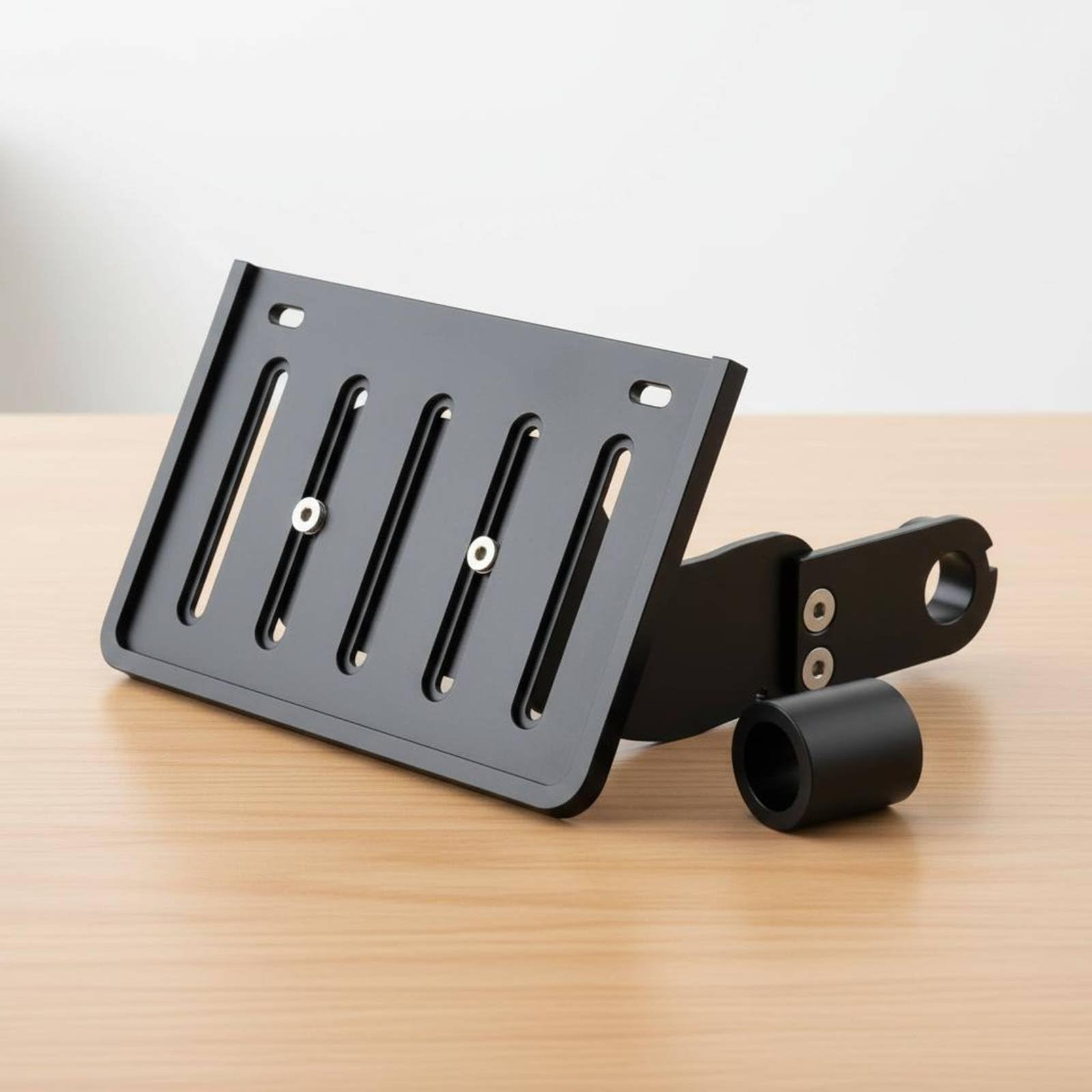 Porta Supporto Laterale Staffa Regolabile Braccio Regolabile Piastra Asolata Lega di Alluminio Spostamento Laterale Della Adatto per ciclisti Custom Officina Tragitti Urbani Viaggi Brevi