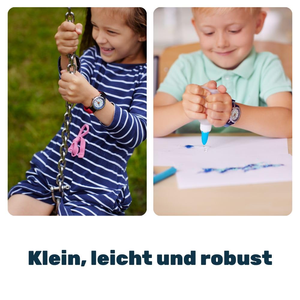 Anio3 Armbanduhr Kinder Lernuhr - Kinderuhr zum Lernen der Uhrzeiten ab 6 Jahre, wasserdicht bis 5 bar, Kinderuhr für Jungen und Mädchen