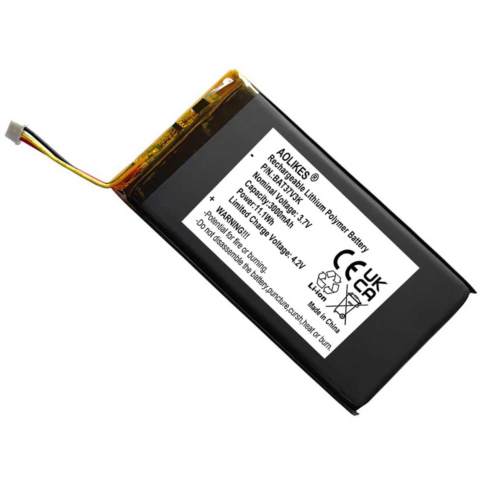 Zamiennik baterii 3000 mAh do Logitech G915, G915 TKL, G913, G913 TKL, G715, G715 LIGHTSYNC TKL, MX mechaniczna mini podświetlana klawiatura, bateria AHB355085PCT