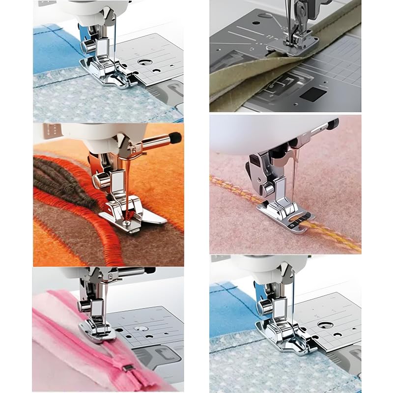 Adaptador para prensatelas de máquina de coser baja QQKTD 2 unidades miniatura 6