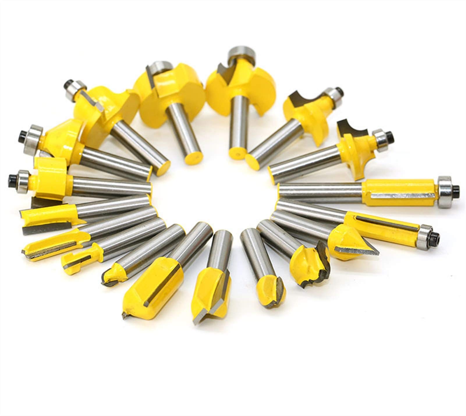 Zkenyao-Router Bit 8mm schacht Hout Router Bit Rechte End Mill Trimmer, Reiniging Ronde Over Router Bit - 1 Straal 8 Schacht, 1 Pcs, Gebruik Veiligheid Betrouwbaar (Snijrandlengte: 8X63