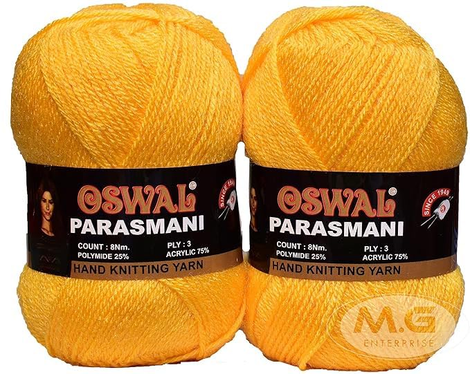 Image of M.G ENTERPRISE 3 Ply Knitting Yarn Wool, Lado pila 400 GMS Best Used with Knitting Needles, Crochet Needles Wool Yarn for Knitting.-FC Art-
