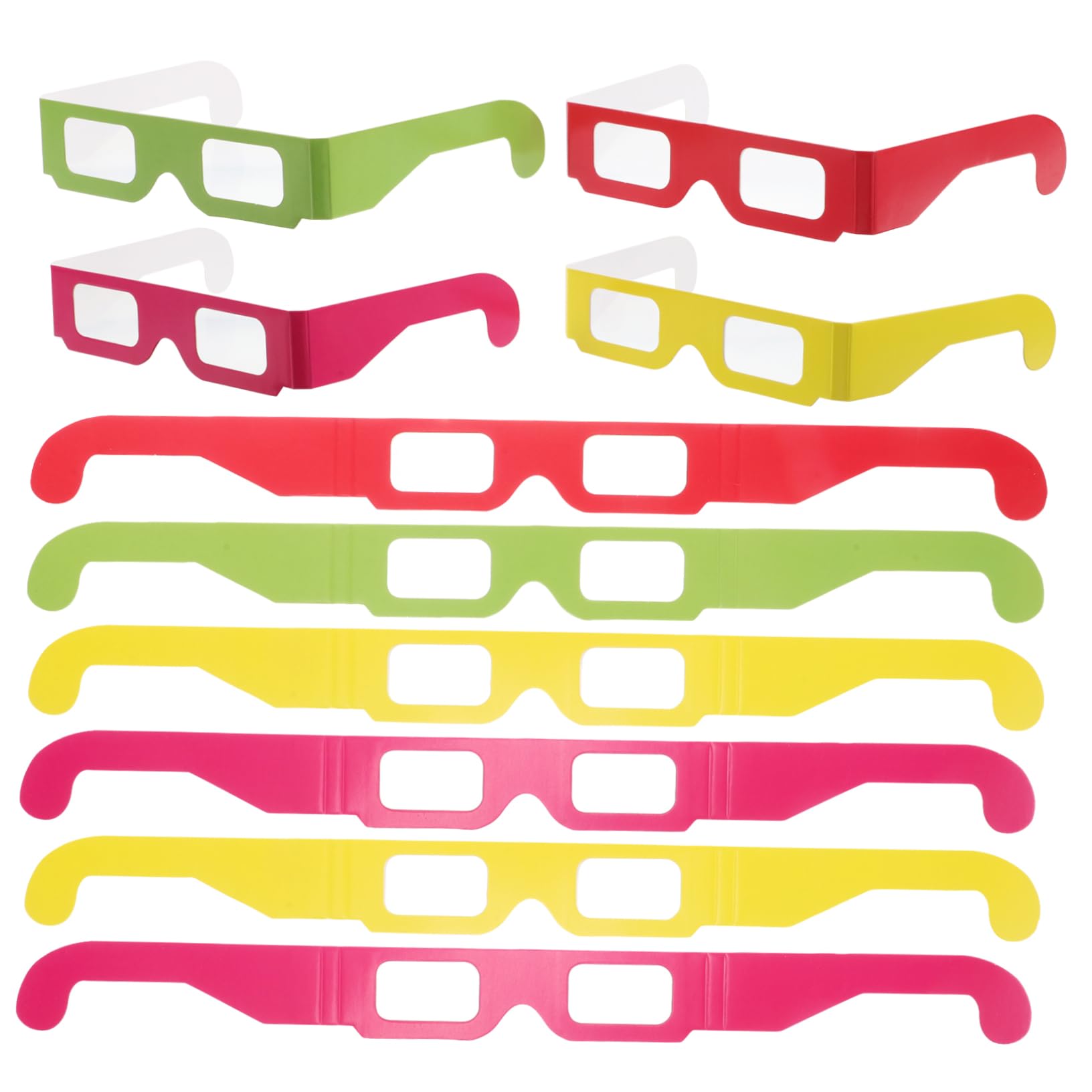 BESTonZON 20Pcs Rainbow Diffraction Glasses Viewing Light Refraction Glasses for Concerts Festivals Vibrant Visuals for Nighttime Brilliance Illuminated Style