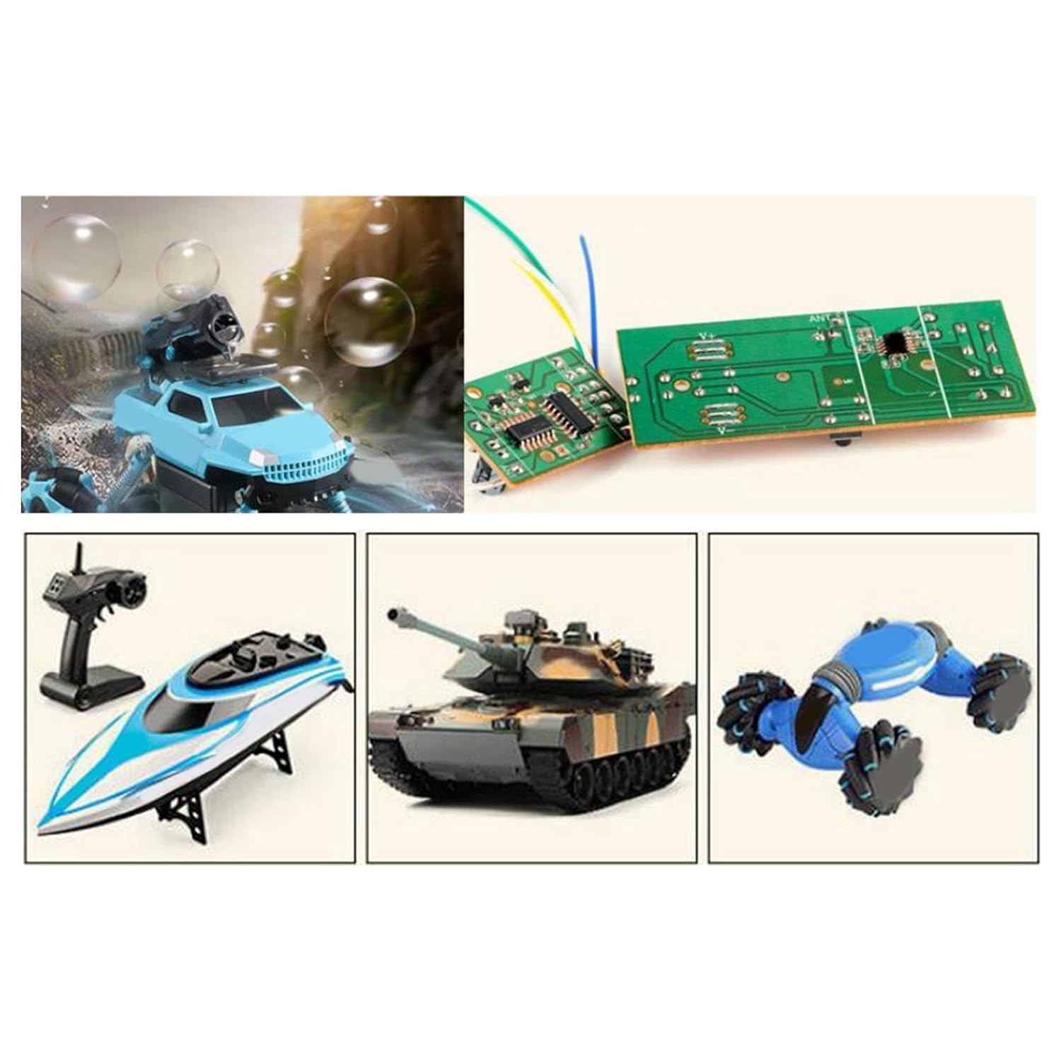Generic 4 Channels Remote Control Circuit Board for RC Truck Toy DIY RC Airplane Toy 1
