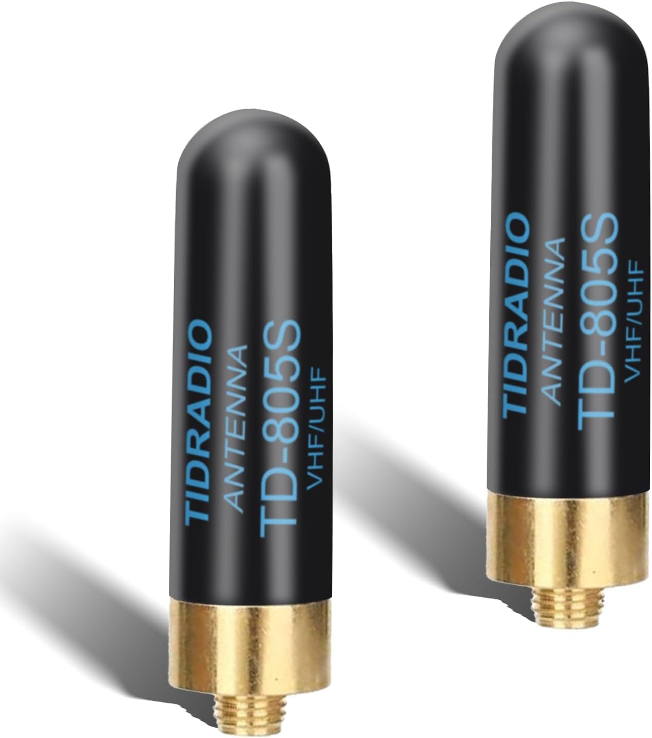 TIDRADIO TD-805S Ham Radio Short Antenna 1.96inch Enhanced Ver. Long Range Dual Band VHF/UHF 144/430Mhz Antenna for BAOFENG UV-5R,UV-5RM, RT-470X,GT-5R,UV-K5(8),TD-H8,TD-H3 Plus,UV-5RH,SMA-F, 2 Pack - 1
