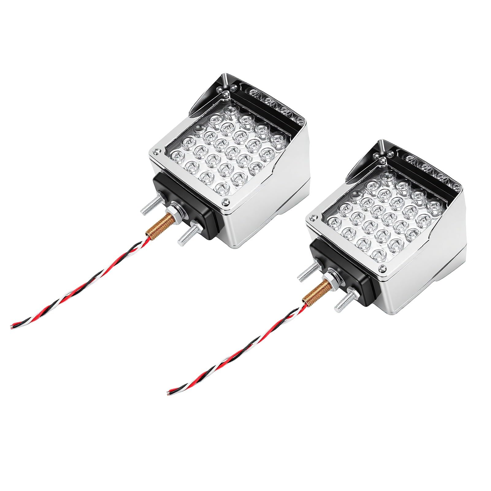 Sorandy Podwójna Osłona Przeciwbryzgowa na Cokole, 60 Diod LED, Kwadratowa