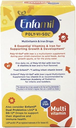 Miniatura 4 de Enfamil Poly-Vi-Sol Suplemento Multivitamínico Gotas con Hierro 17fl oz paquete de 6