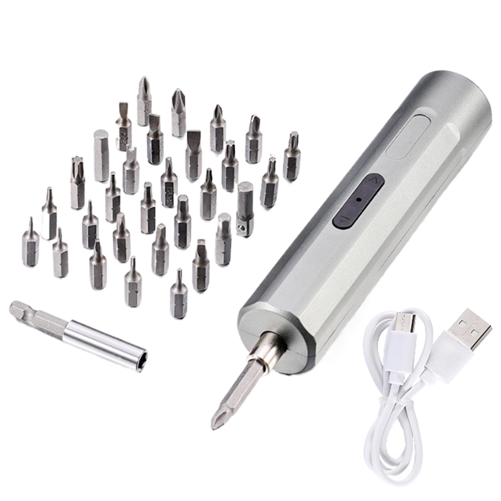 Hsioluted 165Gn01051 Cordless Electric Screwdriver 3Nm 3.7V Featuring Steel Bit Rechargeable Screwdriver With Efficient 2000Mah Battery Cordless