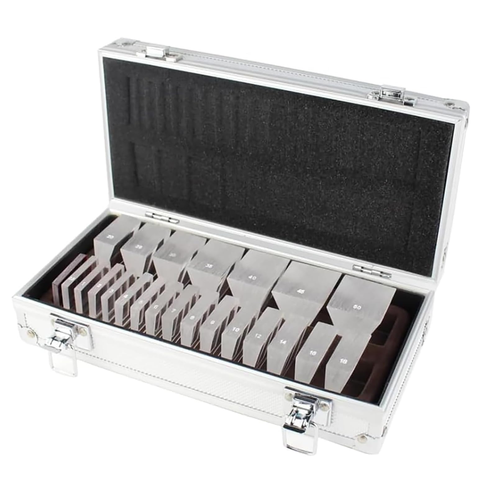 Kit de lentilles à prisme ophtalmique avec 22 lentilles et boîte de rangement en aluminium, performance fiable pour les écoles, les cliniques et les professionnels des soins oculaires